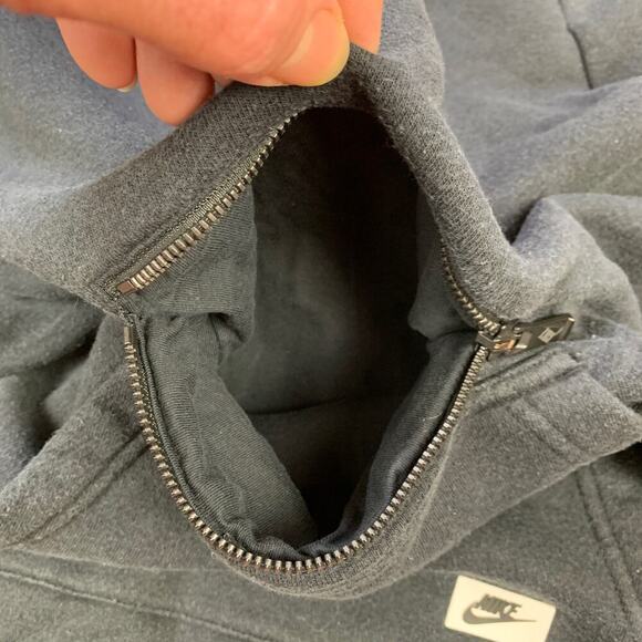 Nike Sportswear Modern Funnel Neck Black Sweatshirt Womens Sz S - Picture 5 of 11